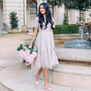 NWT RACHEL PARCELL LAVENDER LACE DRESS